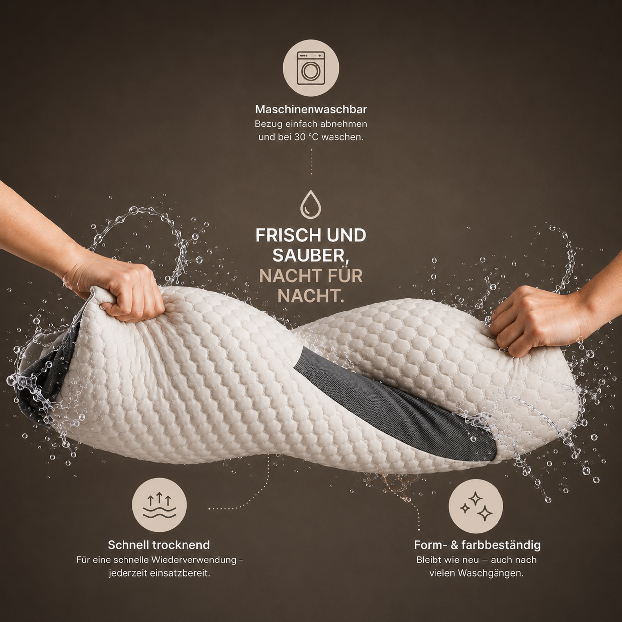 Ergonomisches Nackenstützkissen